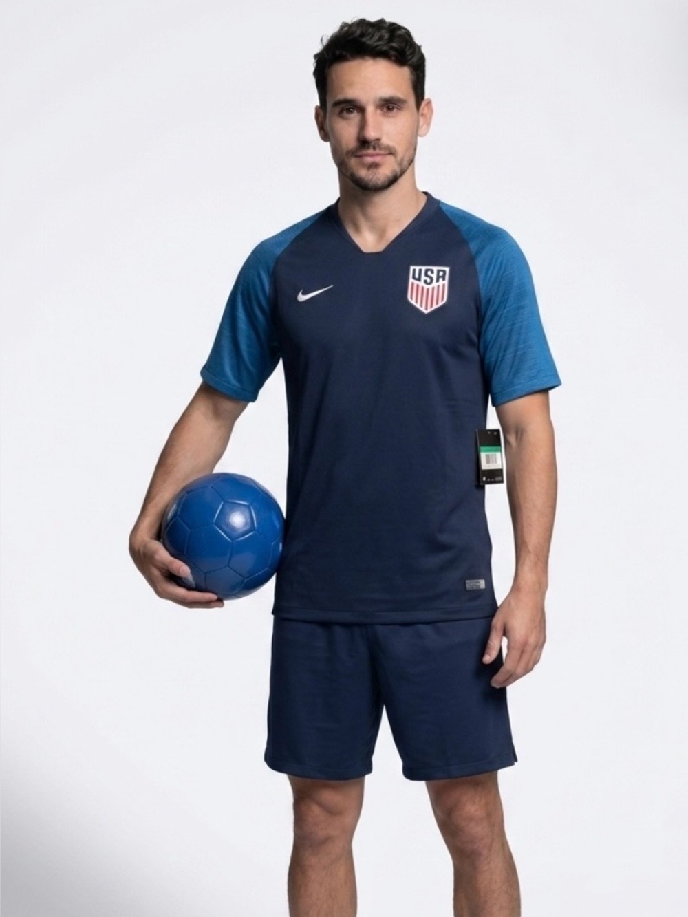 Nike Blue USA Soccer Shirt with White Swoosh, XL, NWT